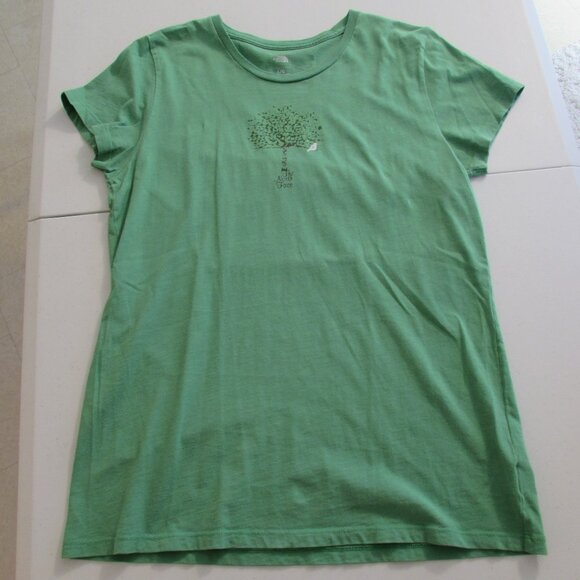 The North Face Green Bird in a Tree Cotton Tee Large - Picture 1 of 9